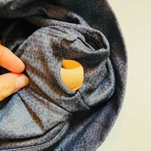 ALLFENIX Anthropologie Sports Bra Snake Skin Blue Long Line Active Gym Running - Picture 5 of 11